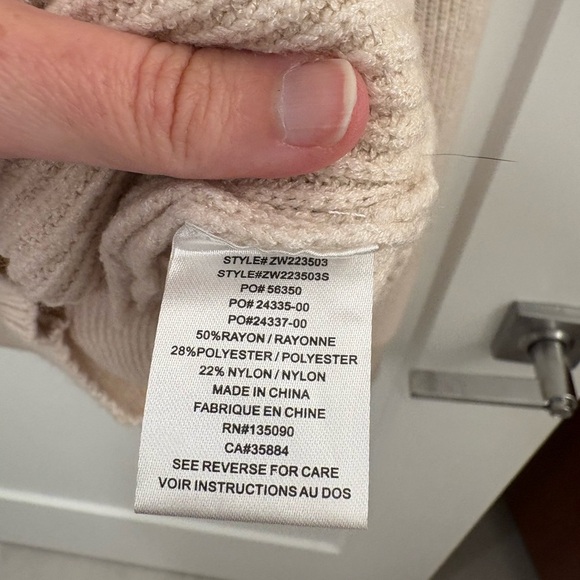 Z Supply Jayce 3/4 Zip Sweater in Oatmeal Size XS - Picture 5 of 13